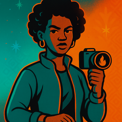 Determined Visionary with Camera